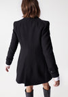 Salsa Grace Long Woolen Coat, Black