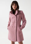 Salsa Grace Long Woolen Coat, Pink