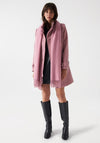 Salsa Grace Long Woolen Coat, Pink