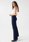 Salsa Faith Push in Flare Leg Jeans, Dark Blue Denim