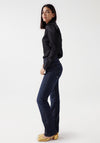 Salsa Secret Push in Straight Jeans, Dark Blue Denim