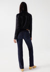 Salsa Secret Push in Straight Jeans, Dark Blue Denim