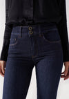 Salsa Secret Push in Straight Jeans, Dark Blue Denim
