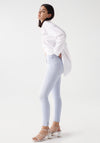 Salsa Secret Push in Cropped Skinny Jeans, Light Blue