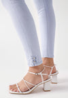 Salsa Secret Push in Cropped Skinny Jeans, Light Blue