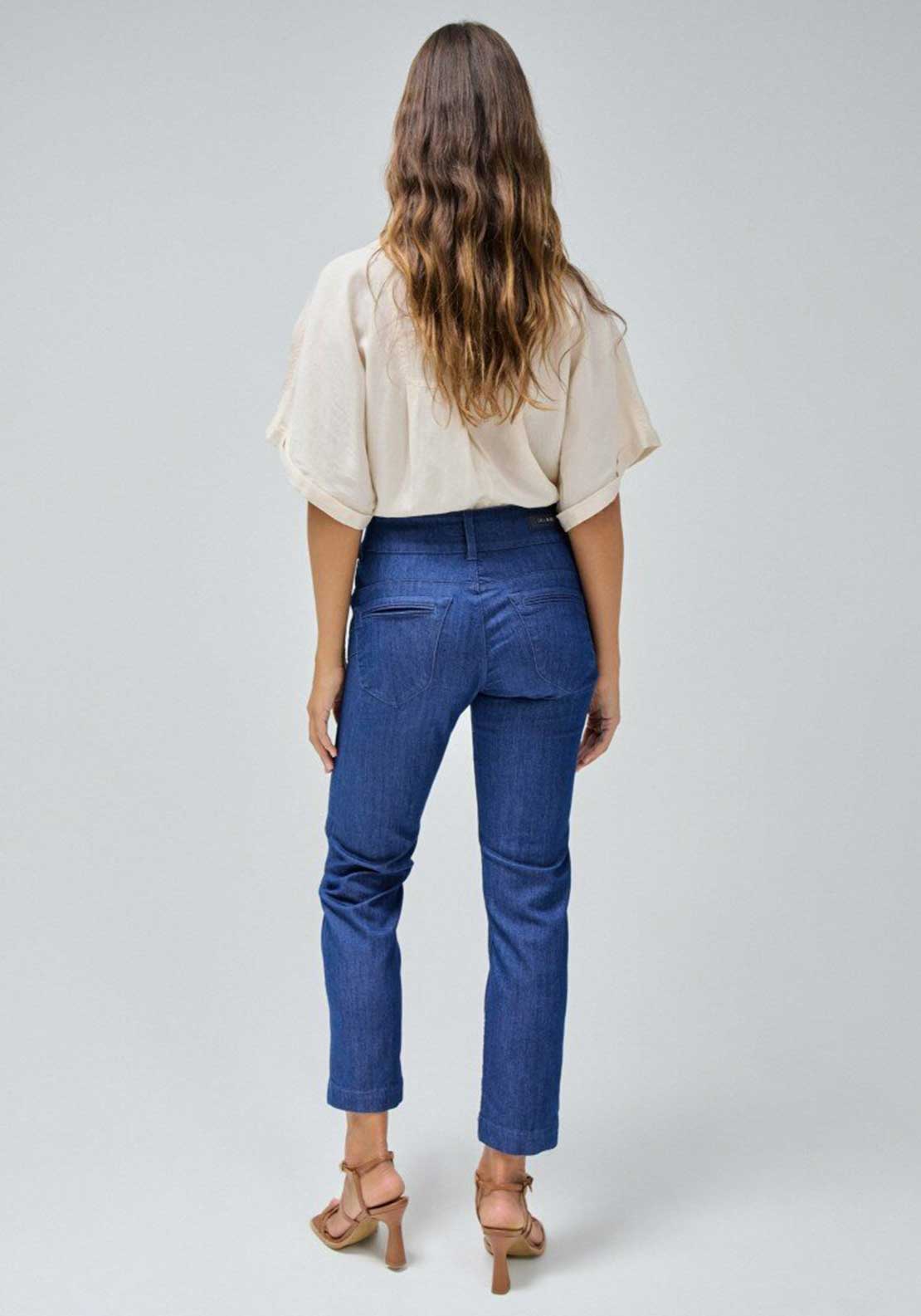 Salsa Secret Cropped Slim Leg Jeans, Blue