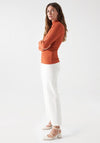 Salsa Metallic Applique Knit Jumper, Orange