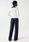Salsa Sweetheart Neckline Ribbed Top, Pearl
