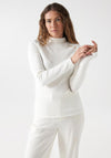Salsa Metallic Applique Knit Jumper, Pearl