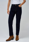 Salsa True Slim Cropped Jeans, Dark Blue