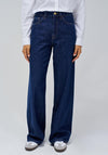 Salsa Super High Rise Wide Leg Jeans, Blue