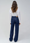 Salsa Super High Rise Wide Leg Jeans, Blue