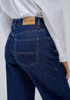 Salsa Super High Rise Wide Leg Jeans, Blue