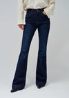 Salsa Jeans Faith Push In Flare Jeans, Dark Blue