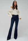 Salsa Jeans Faith Push In Flare Jeans, Dark Blue