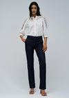 Salsa Jeans Secret Chino Push In Straight Leg Jeans, Dark Blue