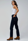 Salsa True Slim Cropped Jeans, Dark Blue Denim