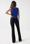 Salsa Secret Push In Flare Leg Jeans, Black