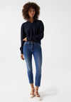 Salsa Destiny Push Up Cropped Slim Jeans, Blue