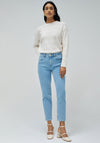Salsa Secret True Cropped Slim Leg Jeans, Light Blue