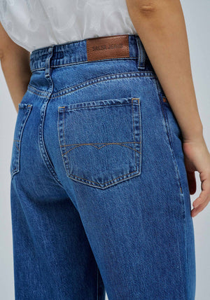 Salsa Jeans Wide Leg Jeans, Medium Blue Wash