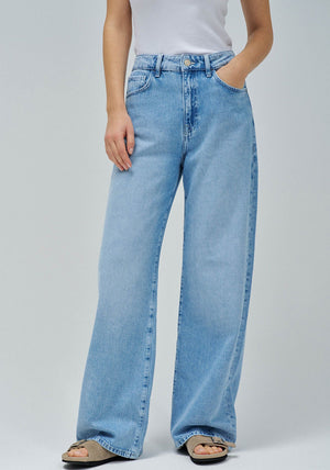 Salsa Jeans Wide Leg Jeans, Light Denim Wash