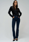 Salsa Push In Bootcut Jeans, Dark Blue