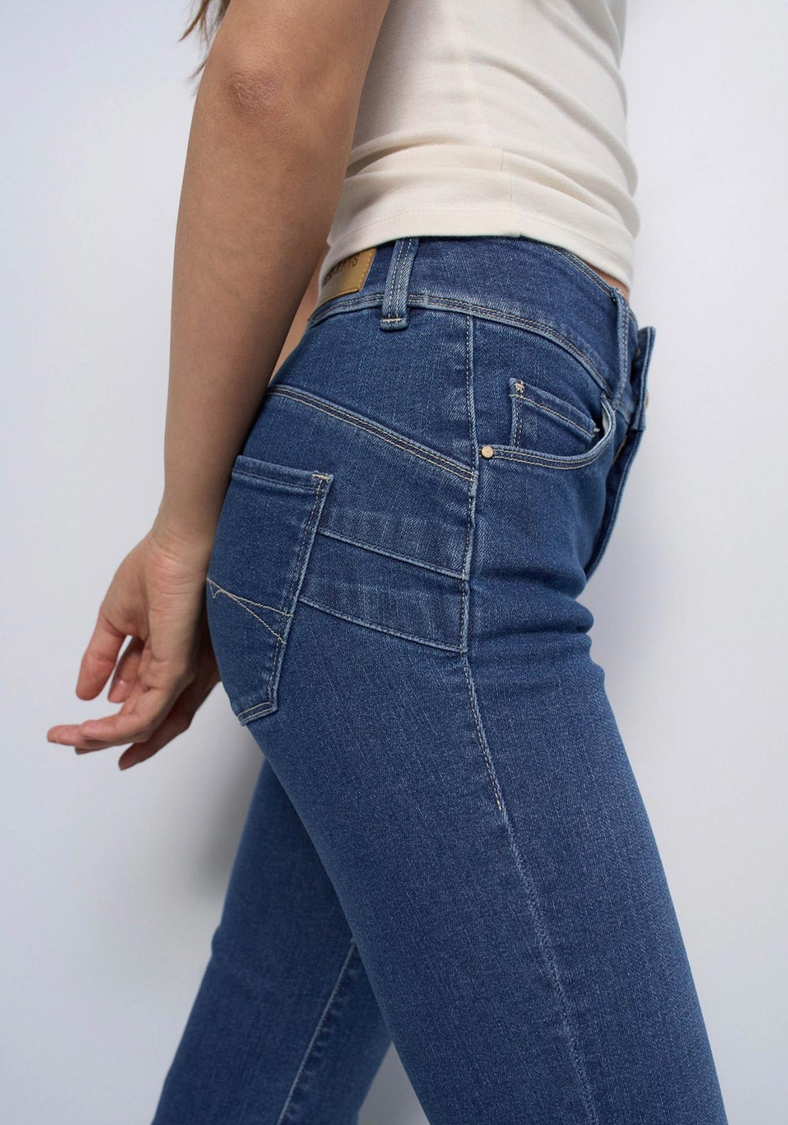 Salsa Jeans Secret Slim Push In Jeans, Dark Blue