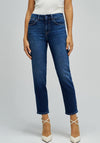 Salsa Jeans True Cropped Slim Jeans, Dark Blue