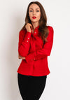 Salsa Pointed Collar Blouse, Red