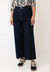 Salsa Culotte Wide Leg Jeans, Dark Blue