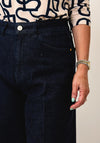 Salsa Culotte Wide Leg Jeans, Dark Blue