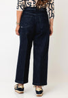 Salsa Culotte Wide Leg Jeans, Dark Blue