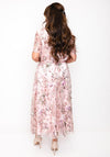 Samantha Jane Charlotte Sequin Mesh Midi Dress, Pink