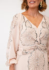 Samantha Jane Melissa Sequin Maxi Dress, Blush Pink