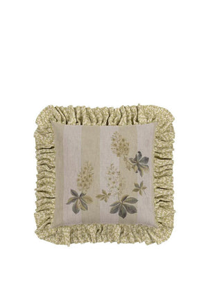 Sanderson Chestnut Tree 45x45cm Cushion, Cream and Sage
