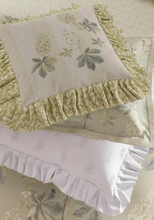 Sanderson Chestnut Tree 45x45cm Cushion, Cream and Sage