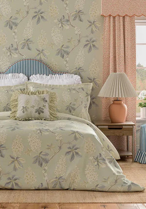Sanderson Chestnut Tree Duvet Set, Green Multi