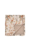 Sanderson x Giles Deacon Lakeland Paradis Printed and Hand Quilted Throw, Carmine