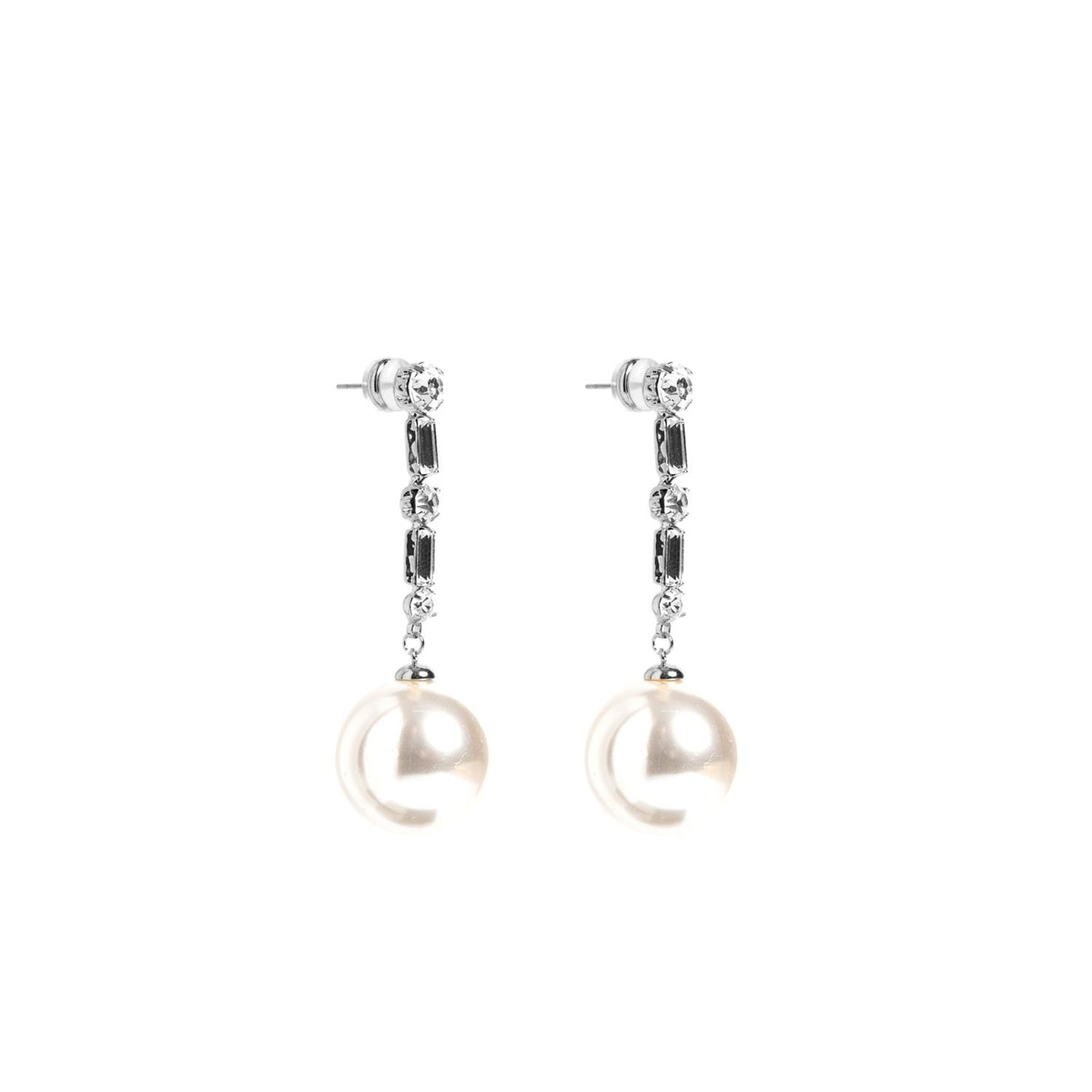 Sandra’s Signature Collection Sandra Pearl Drop Earrings, Silver