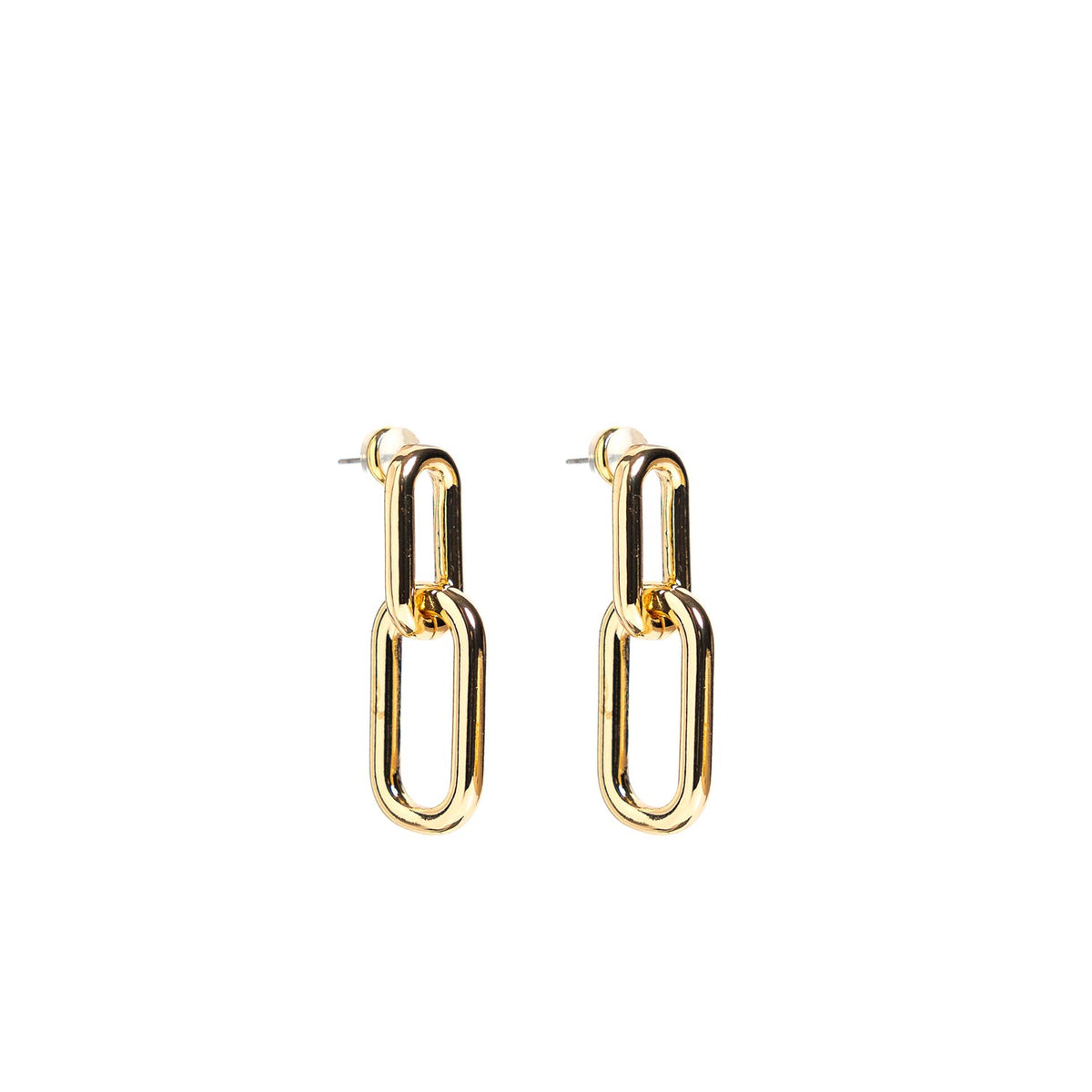 Sandra’s Signature Collection Lily Double Link Earrings, Gold