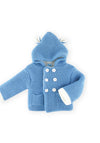 Sardon Baby Boy Knitted Jacket With Hood, Blue