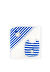 Sardon Baby Boy Penguin Hooded Towel and Bib Set, Blue
