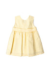 Sardon Baby Girl Stripe Sleeveless Dress, Yellow