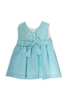 Sardon Baby Girl Stripe Sleeveless Dress, Green