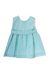 Sardon Baby Girl Stripe Sleeveless Dress, Green