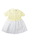 Sardon Baby Girls Polka Dot Short Sleeve Dress, Yellow