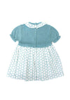 Sardon Baby Girls Bird Short Sleeve Dress, Green
