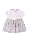 Sardon Baby Girls Knit and Bow Short Sleeve Dress, Pink
