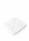 Sardon Baby Knit Shawl With Ribbon Bow, White